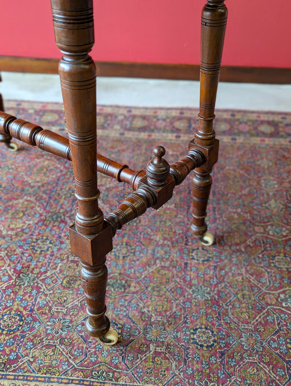 Antique Victorian Mahogany Aesthetic Movement Occasional Table