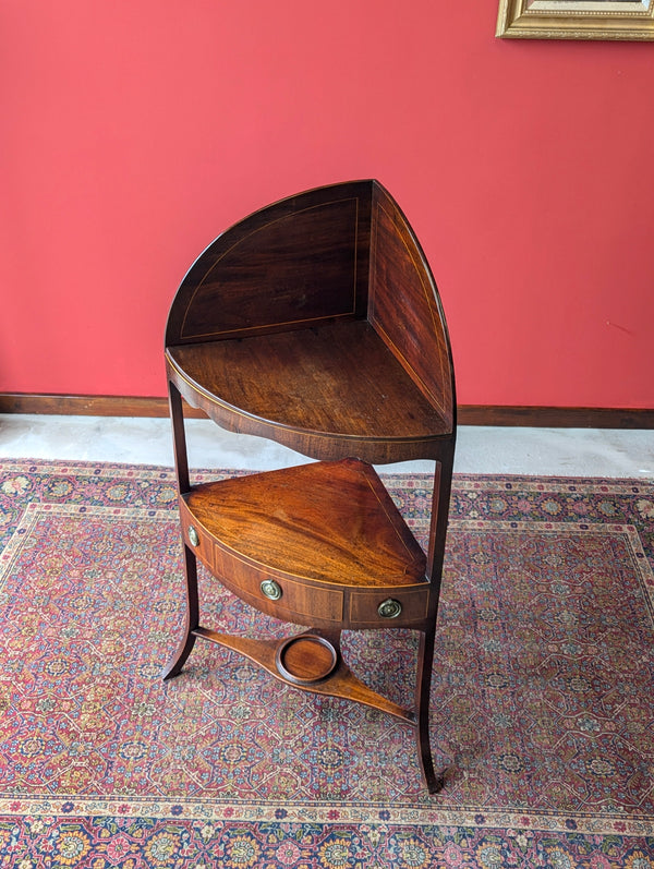 Antique Georgian Mahogany Corner Stand