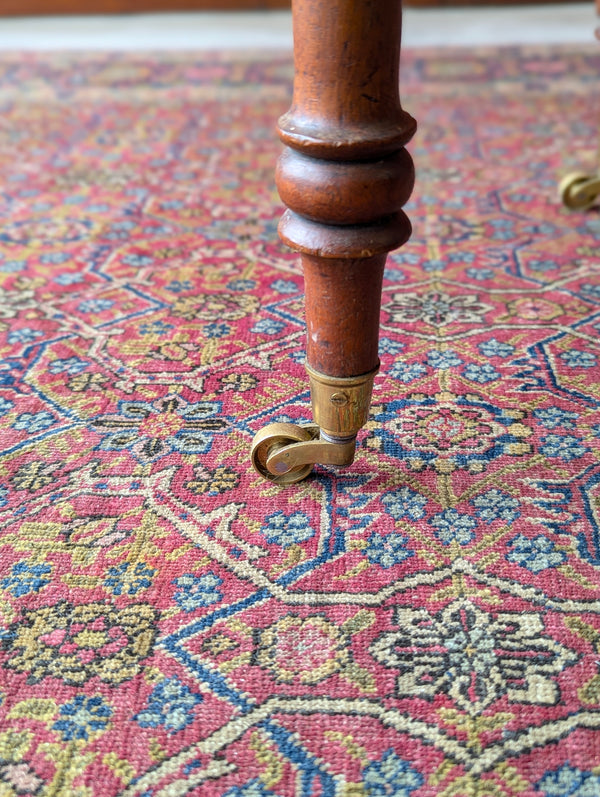 Antique Victorian Mahogany Work Table / Bedside