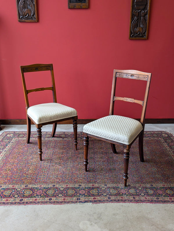 Set of 4 Antique Victorian Mahogany Dining Chairs