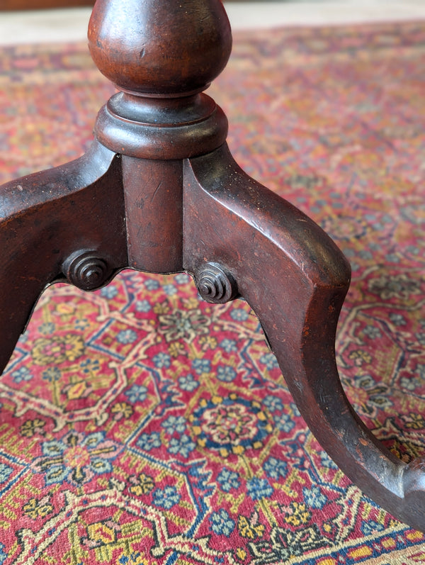 Antique Mid 19th Century Barley Twist Mahogany Wine Table