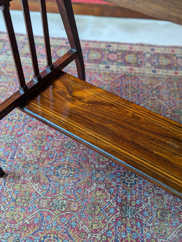 Antique Victorian Inlaid Rosewood Occasional Table