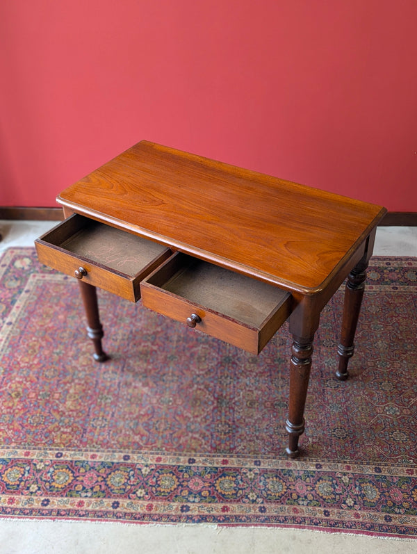 Antique Victorian Mahogany Side Table / Writing Desk