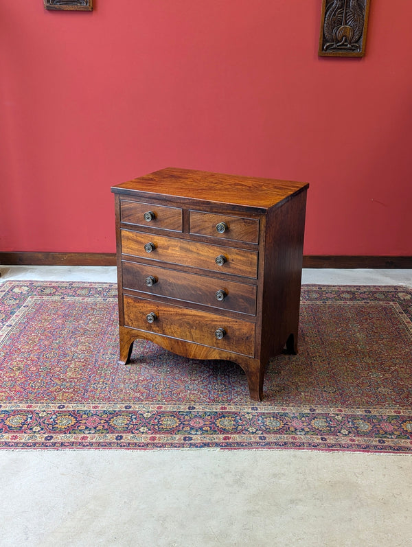 Antique Georgian Mahogany Small Chest of Drawers