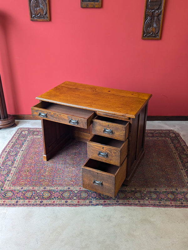 Antique Arts & Crafts Oak Writing Desk Circa 1910