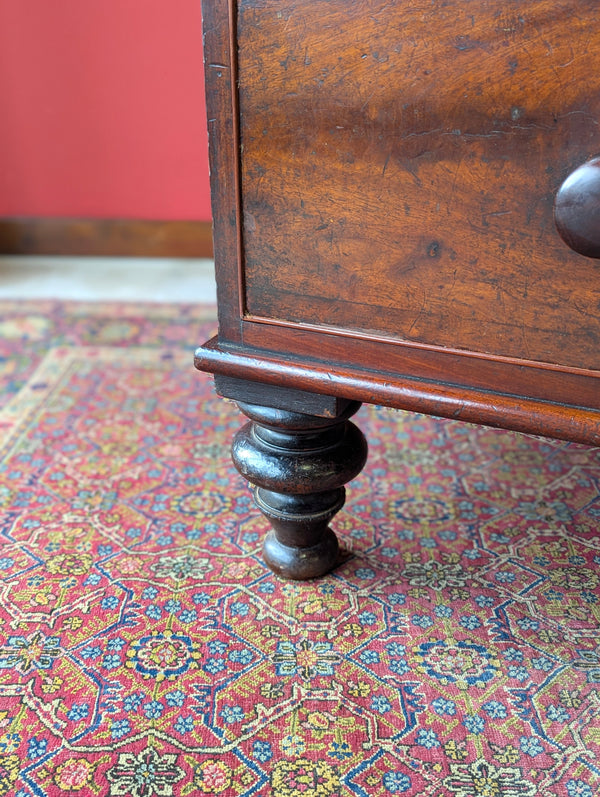 Antique Mid 19th Century Mahogany Chest of Drawers Circa 1850