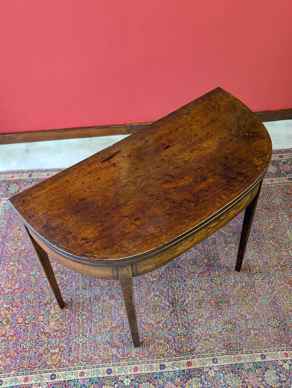 Antique Mid 19th Century Fold Over Tea Table Circa 1850