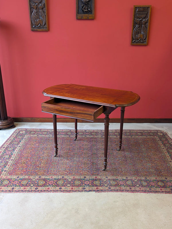 Antique Edwardian Mahogany Extending Occasional Table