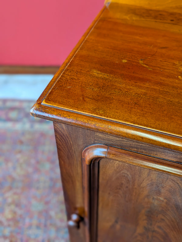 Antique Victorian Mahogany Pot Cupboard Bedside Circa 1880