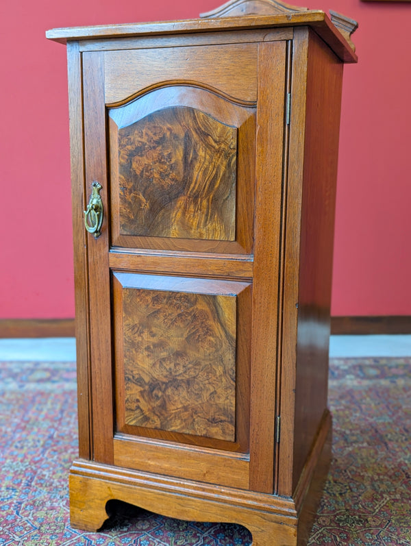 Antique Edwardian Walnut Pot Cupboard Bedside