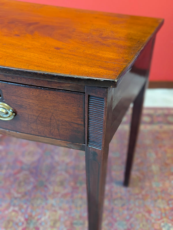 Antique Georgian Mahogany Bow Front Side Table Circa 1820