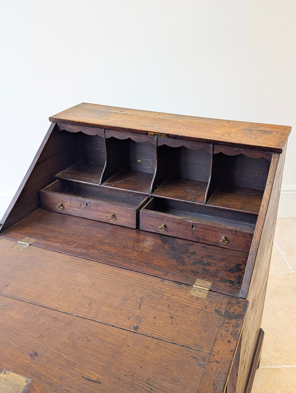 Antique George III Oak Bureau c.1780