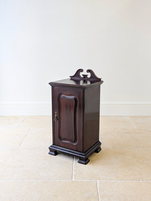 Antique Victorian Mahogany Bedside Cabinet c.1870