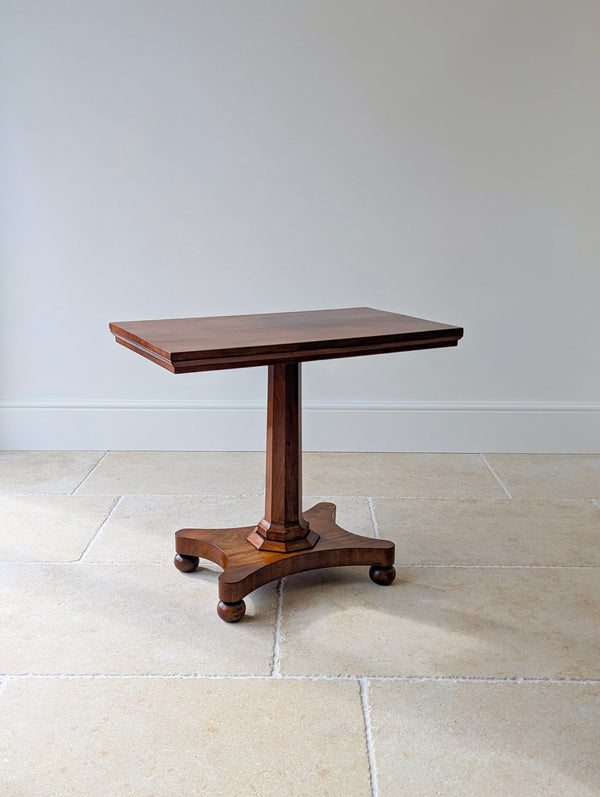 Antique Mid Victorian Mahogany Pedestal Side Table c.1860