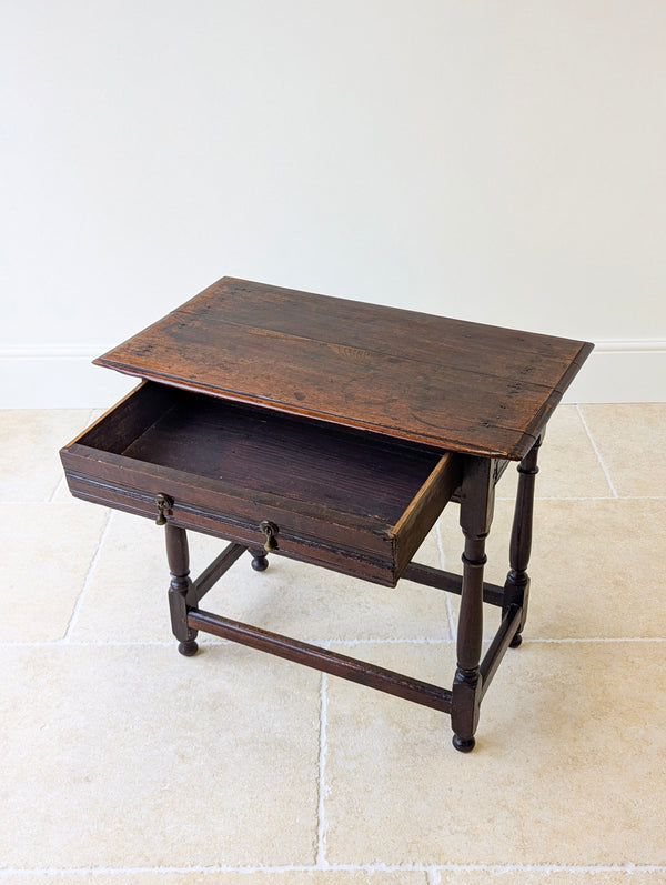 Antique Late 17th Century William & Mary Oak Side Table c.1690