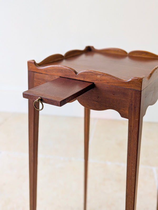 Antique Edwardian Mahogany Urn Stand with Slide c.1905