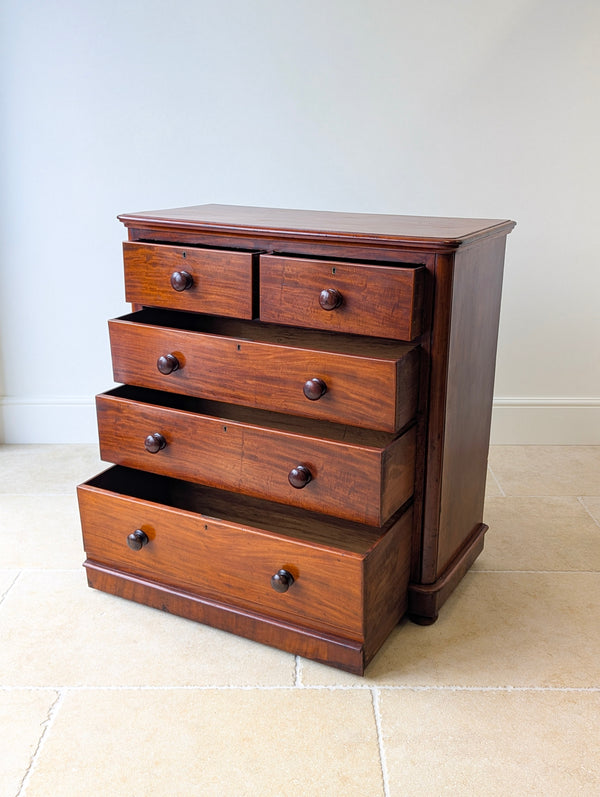 Antique Victorian Mahogany Chest of Drawers c.1870