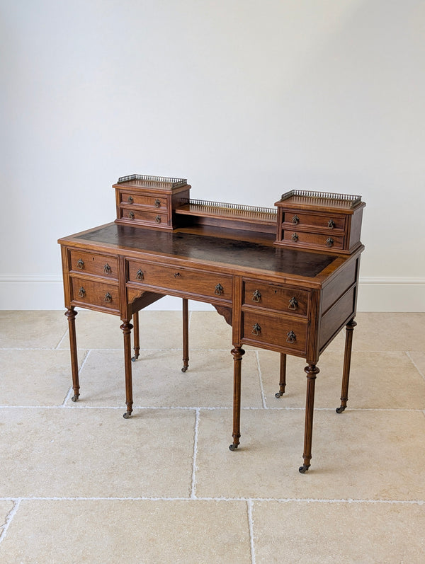 Antique Victorian Walnut Writing Desk c.1880