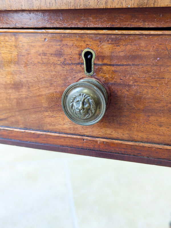 Antique Regency Mahogany Kneehole Writing Table c.1820