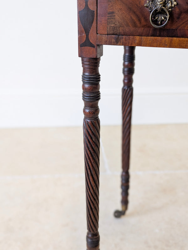 Antique Victorian Mahogany Dressing Table with Mirror Cabinet c.1880