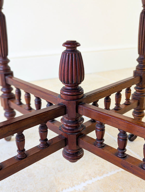 Antique Victorian Mahogany Octagonal Centre Table c.1890