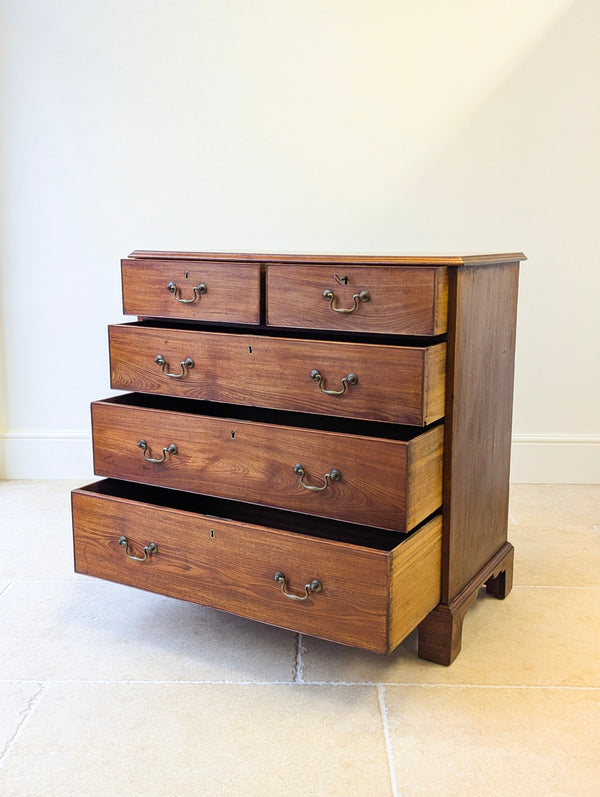 Antique Late Georgian Satin Birch Chest of Drawers c.1810