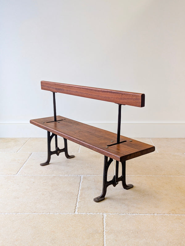 Antique Victorian Reversible Tram Bench by Fisher & Son c.1890