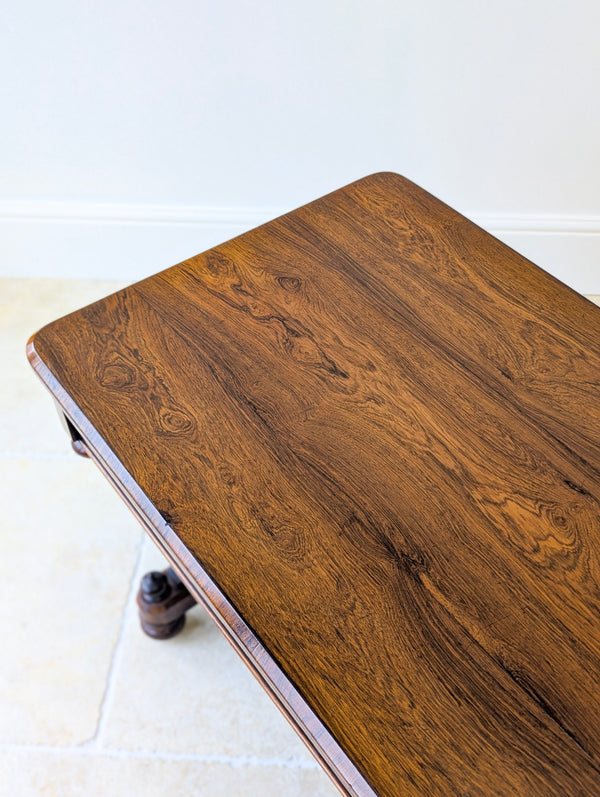 Antique Victorian Rosewood Library Table c.1870