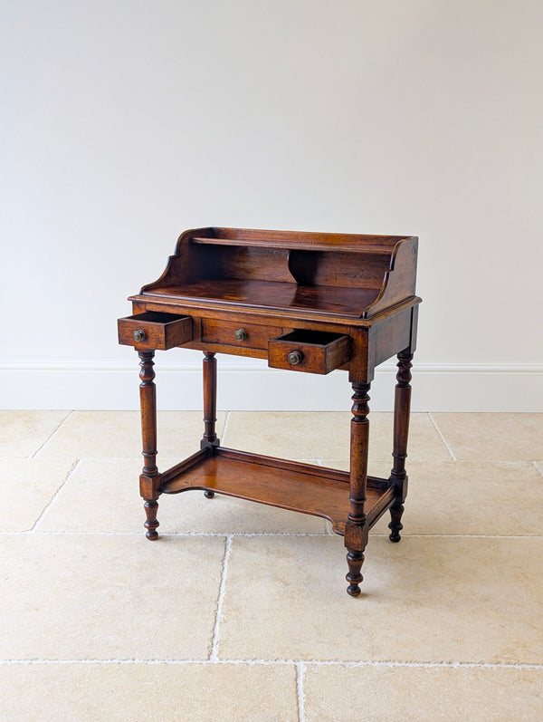 Antique Victorian Walnut Small Writing Table c.1890