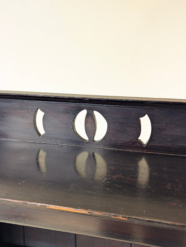 Antique Late Victorian Stained Pine Bookcase c.1890