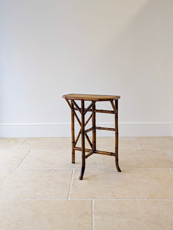 Antique Victorian Bamboo Side Table c.1890