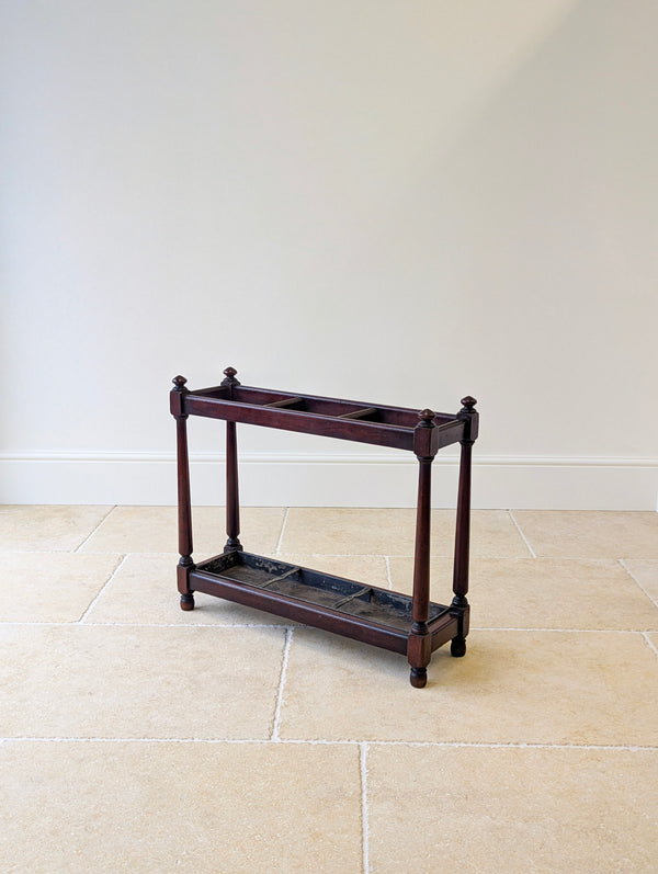 Antique Victorian Mahogany Country House Stick Stand c.1890