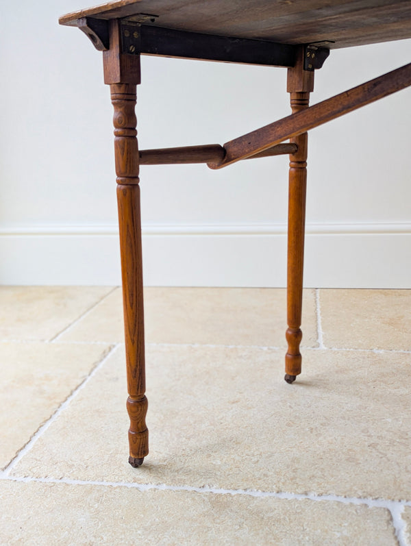 Antique Edwardian Oak Folding Table c.1905
