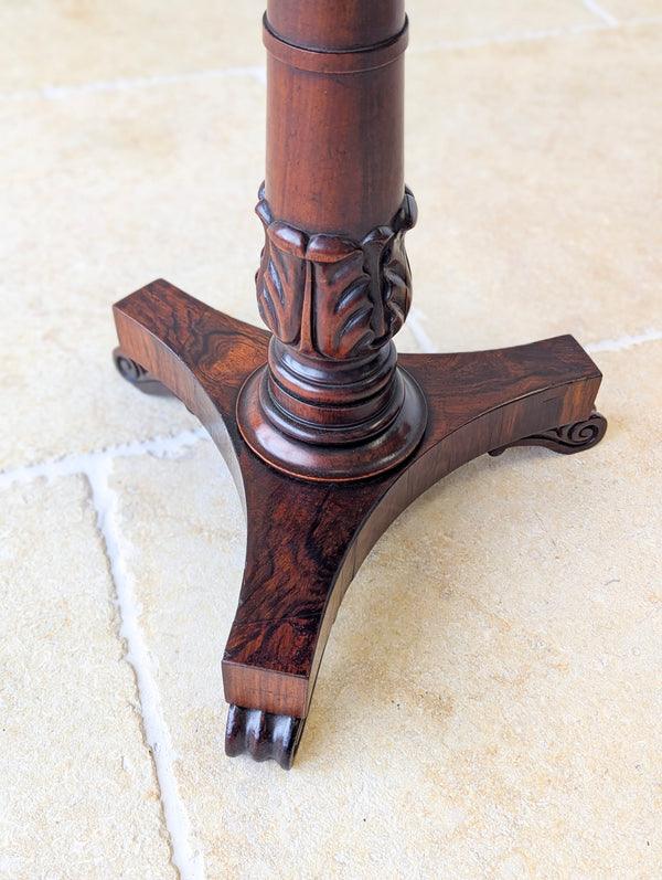 Antique William IV Rosewood Adjustable Piano Stool c.1830