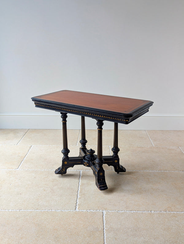 Antique Victorian Aesthetic Movement Mahogany Card Table c.1880