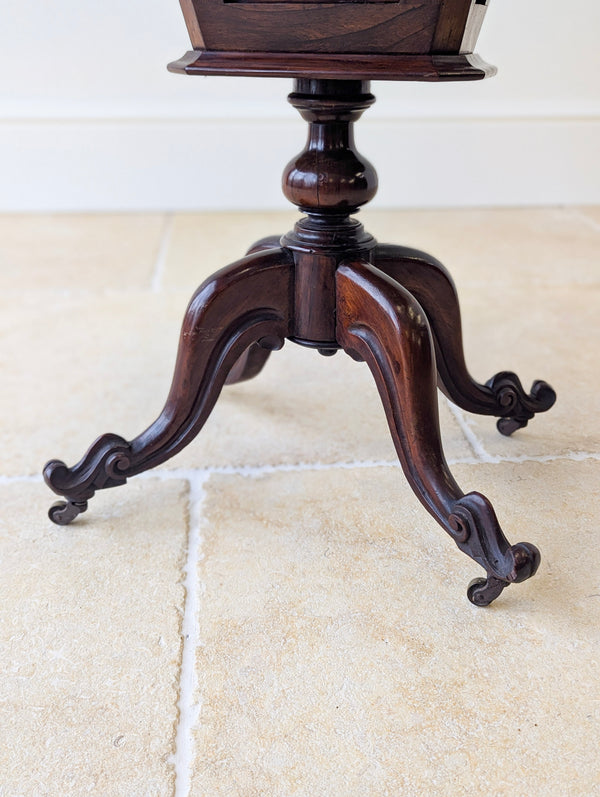Antique Victorian Rosewood Sewing / Reading Table c.1850