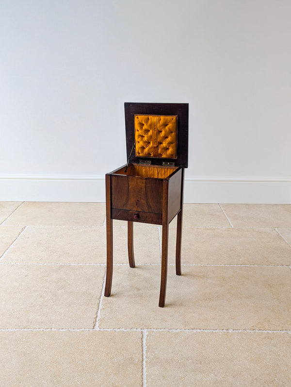 Antique Early 20th Century Walnut Sewing Table c.1920