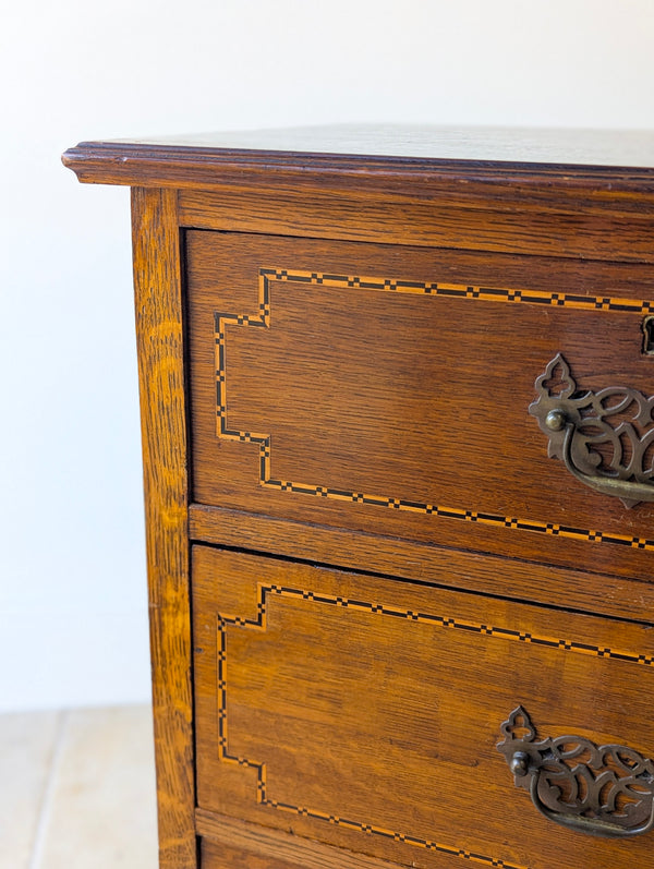 Antique Edwardian Oak Chest of Drawers c.1910