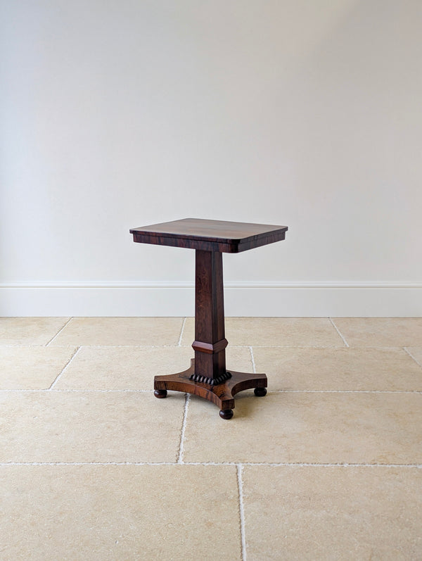 Antique Regency Rosewood Pedestal Occasional Table c.1820