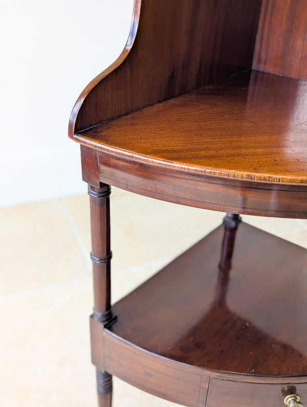 Antique Regency Mahogany Tiered Corner Stand c.1820