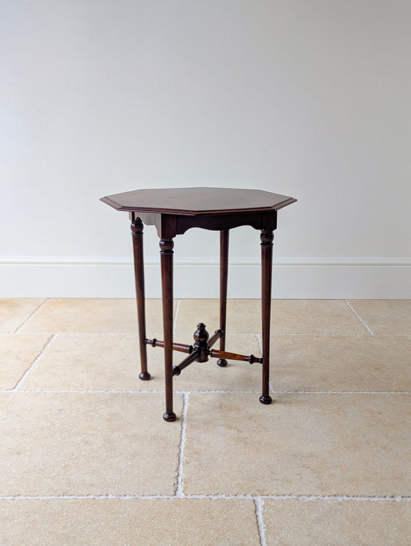 Antique Victorian Aesthetic Movement Mahogany Octagonal Occasional Table c.1890