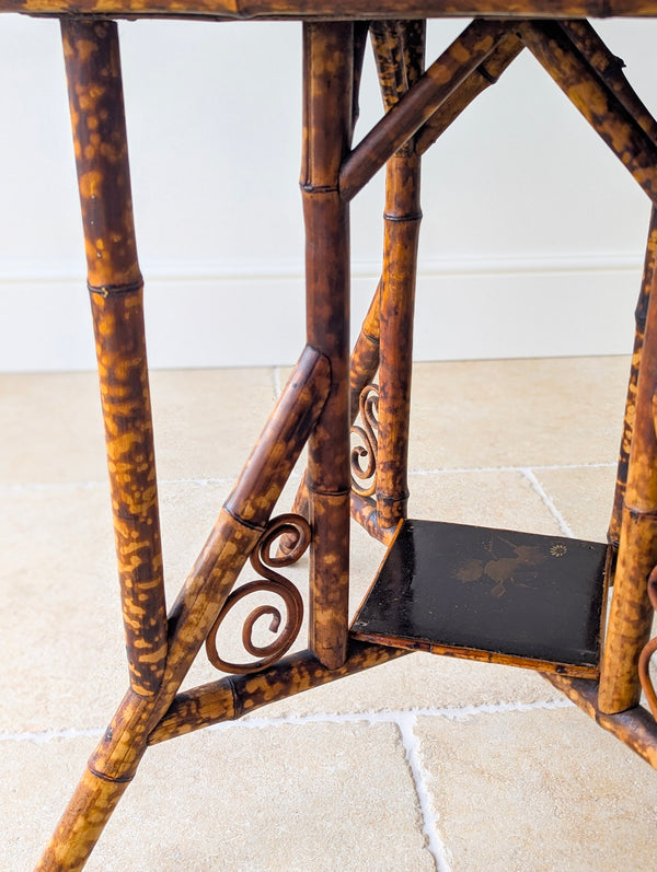 Antique Victorian Bamboo Occasional Table c.1890