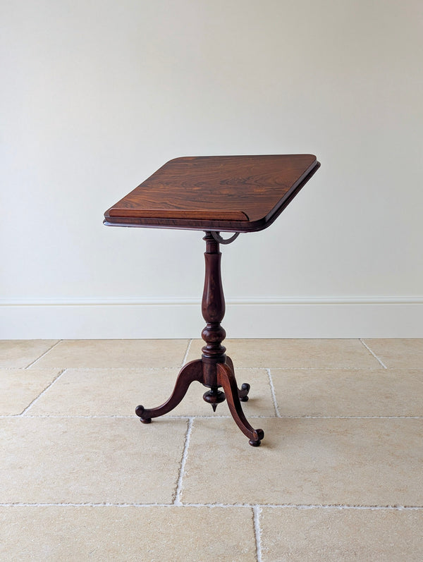 Antique William IV Rosewood Reading Stand & Occasional Table c.1830