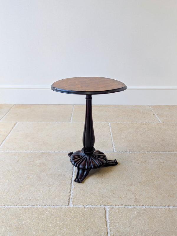 Antique William IV Walnut & Mahogany Wine Table c.1830