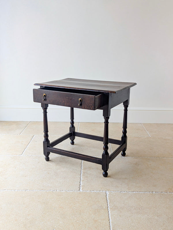 Antique William & Mary Oak Side Table c.1690