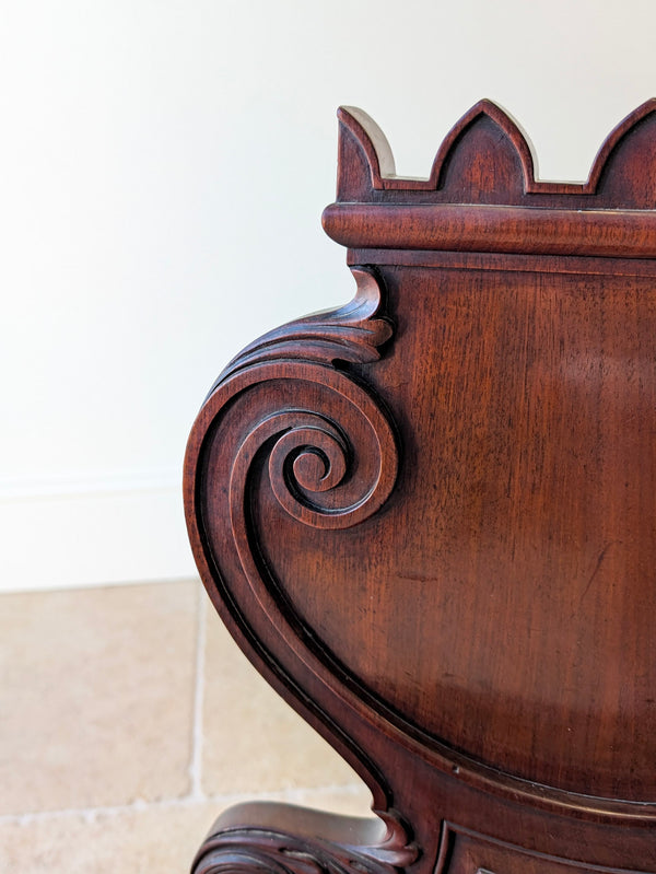 Antique William IV Mahogany Hall Chair c.1830
