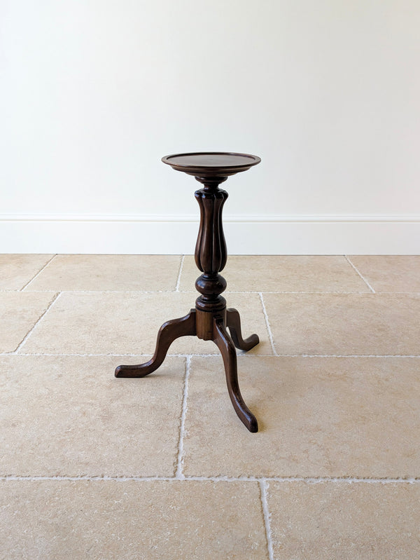 Antique Victorian Mahogany Tripod Candle Stand c.1890