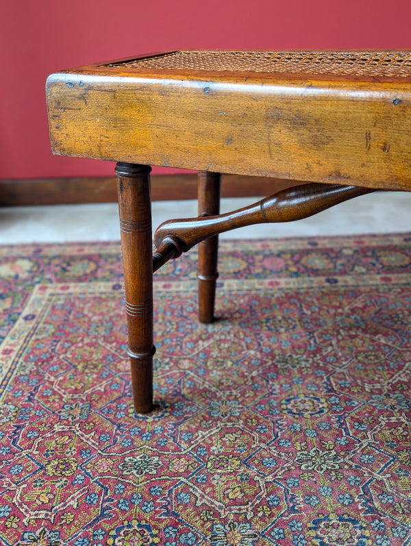 Antique 19th Century Folding Campaign Bench