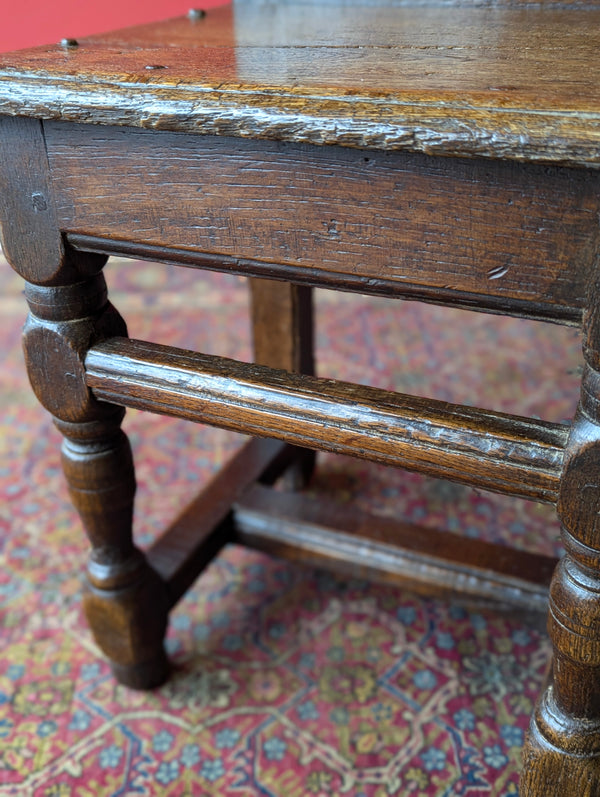 Antique 18th Century Country Made Primitive Oak Chair