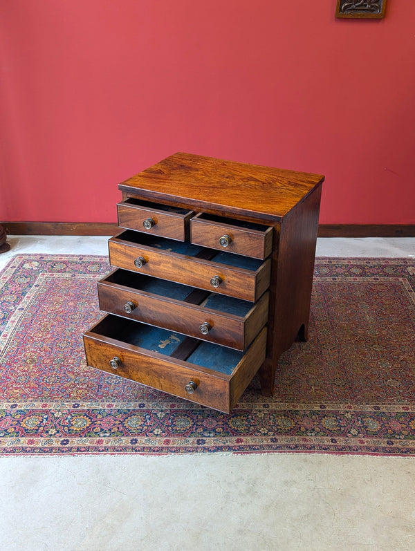 Antique Georgian Mahogany Small Chest of Drawers